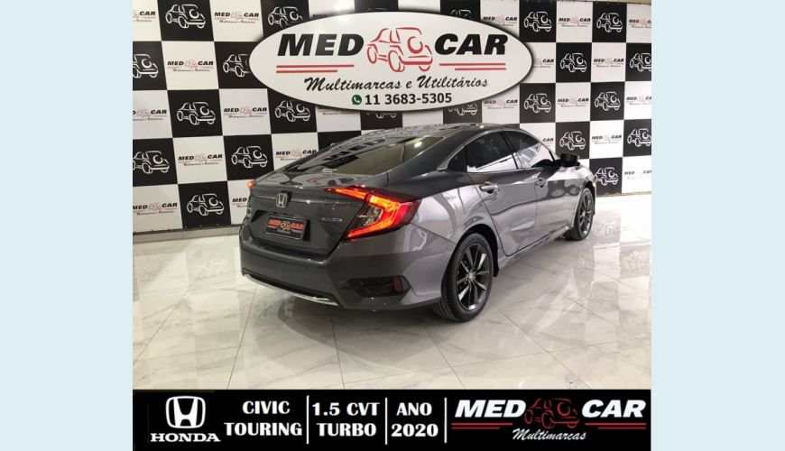 HONDA CIVIC 1.5 16V TURBO TOURING 4P CVT - CINZA - 2020 Foto 7 (Grande)