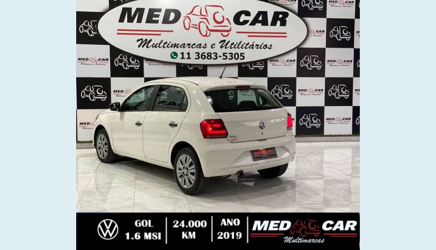 VOLKSWAGEN GOL 1.6 MSI TOTALFLEX 4P MANUAL - BRANCO - 2019 Foto 7 (Grande)