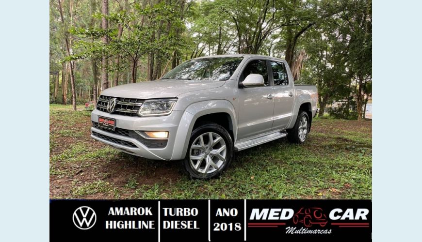 VOLKSWAGEN AMAROK 2.0 HIGHLINE 4X4 CD 16V TURBO INTERCOOLER DIESEL 4P AUT. - PRATA - 2018 Foto 7 (Grande)