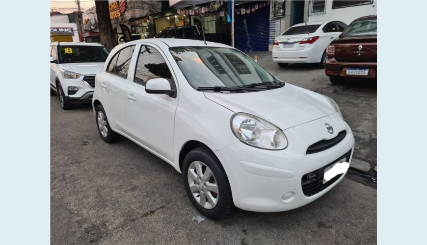 NISSAN MARCH 1.0 S 16V FLEX 4P MANUAL - BRANCO - 2013 Foto 7 (Grande)