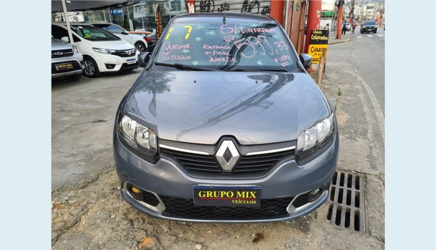 RENAULT SANDERO 1.0 EXPRESSION 16V FLEX 4P MANUAL - CINZA - 2017 Foto 7 (Grande)