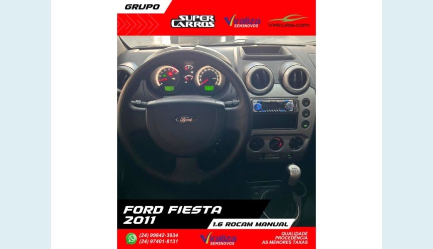 FORD FIESTA - CINZA - 2011 Foto 7 (Grande)