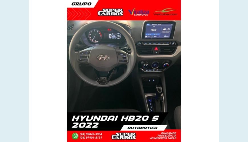 HYUNDAI HB 20S - BRANCO - 2022 Foto 7 (Grande)