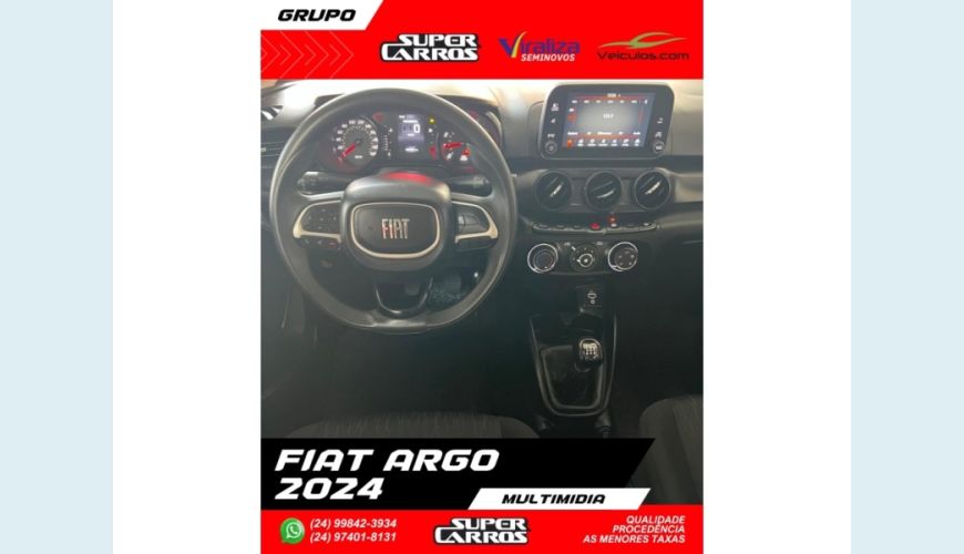 FIAT ARGO - BRANCO - 2024 Foto 7 (Grande)