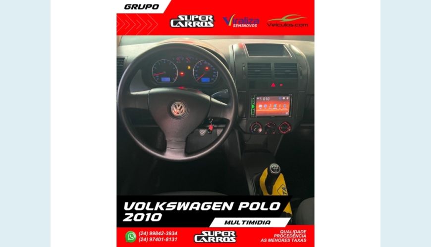 VOLKSWAGEN POLO SEDAN - PRETO - 2010 Foto 7 (Grande)