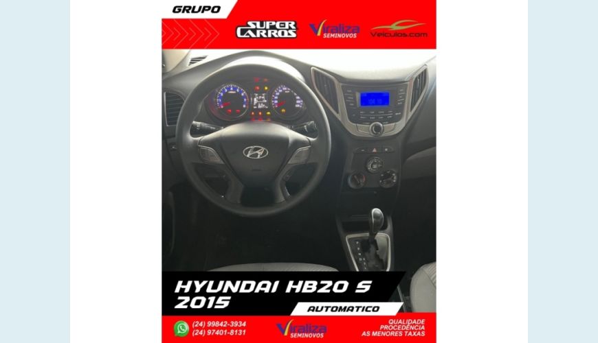 HYUNDAI HB 20S - BRANCO - 2015 Foto 7 (Grande)