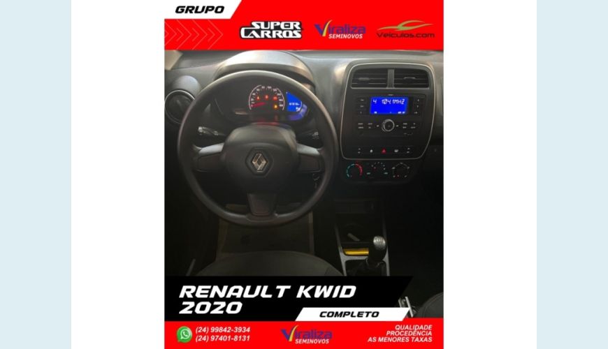 RENAULT KWID - BRANCO - 2020 Foto 7 (Grande)