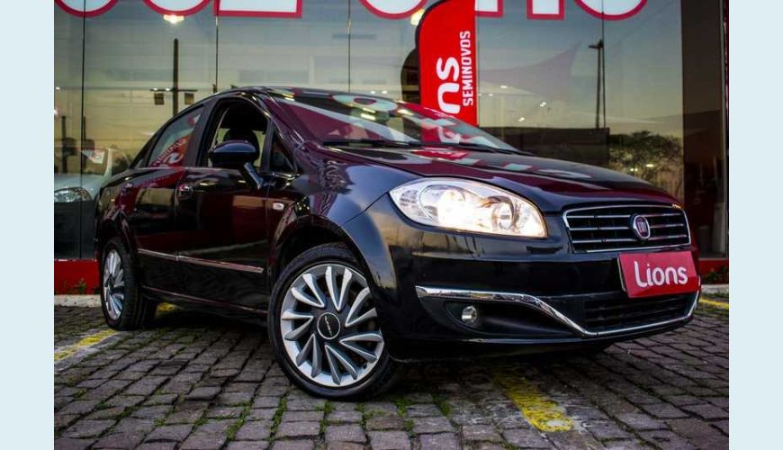 FIAT LINEA ABSOLUTE 1.8 16V DUALOGIC FLEX - PRETO - 2016 Foto 7 (Grande)