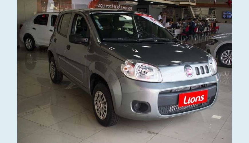 FIAT UNO VIVACE CELEB. 1.0 8V FLEX 4P - CINZA - 2014 Foto 7 (Grande)