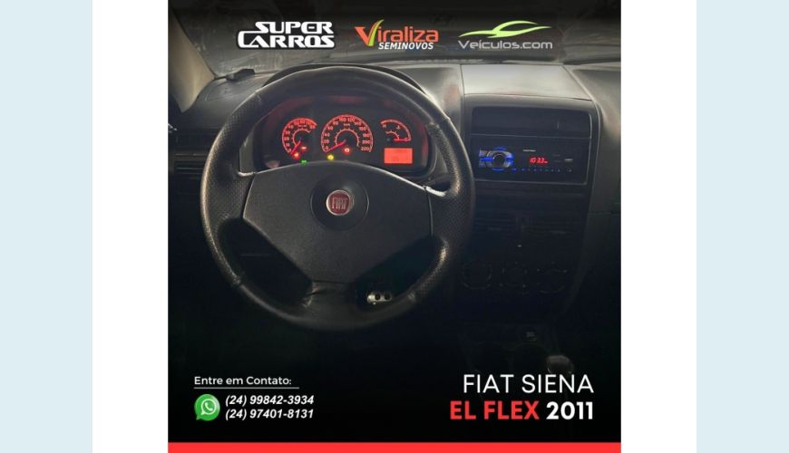 FIAT SIENA - PRETO - 2011 Foto 7 (Grande)