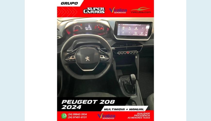 PEUGEOT 208 - BRANCO - 2024 Foto 7 (Grande)