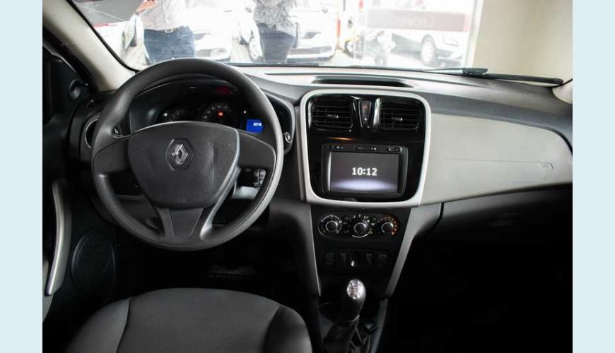 RENAULT LOGAN AUTHENTIQUE 1.0 12V FLEX MANUAL 4P - BRANCO - 2020 Foto 7 (Grande)