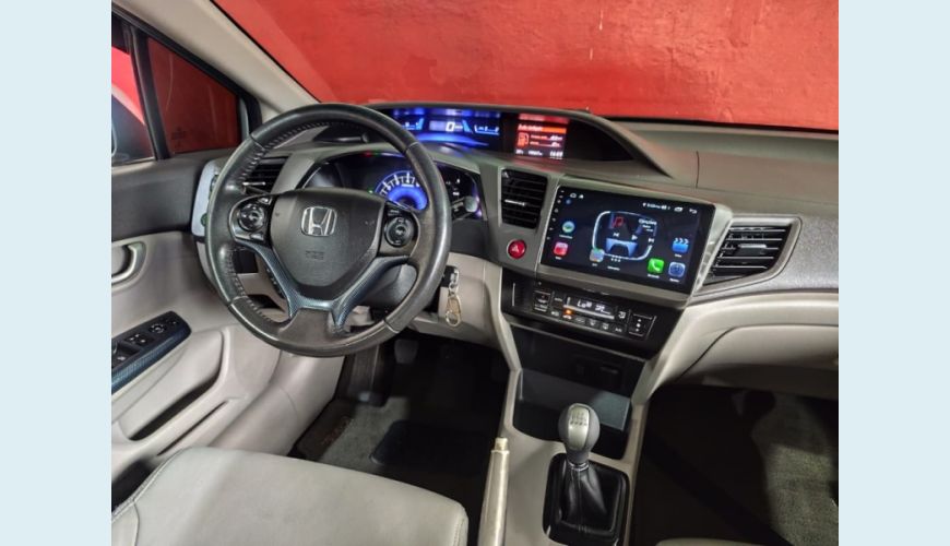 HONDA CIVIC FLEX MANUAL 4P - PRATA - 2014 Foto 7 (Grande)