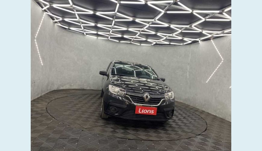 RENAULT LOGAN LIFE 1.0 12V FLEX MANUAL 4P - PRETO - 2021 Foto 7 (Grande)