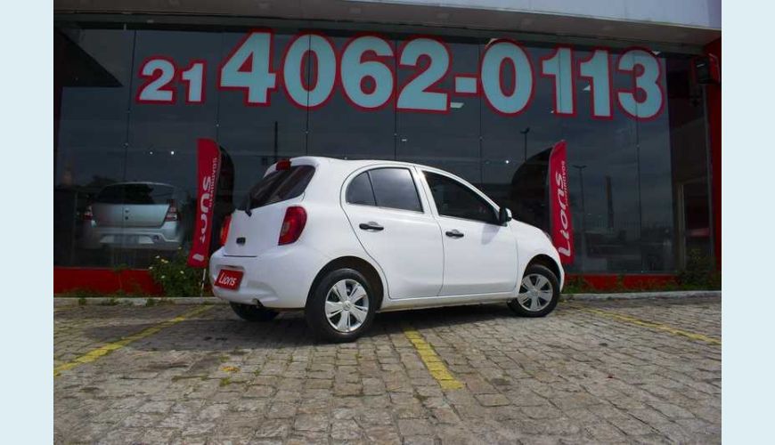 NISSAN MARCH S 1.0 12V FLEX MANUAL 4P - BRANCO - 2019 Foto 7 (Grande)