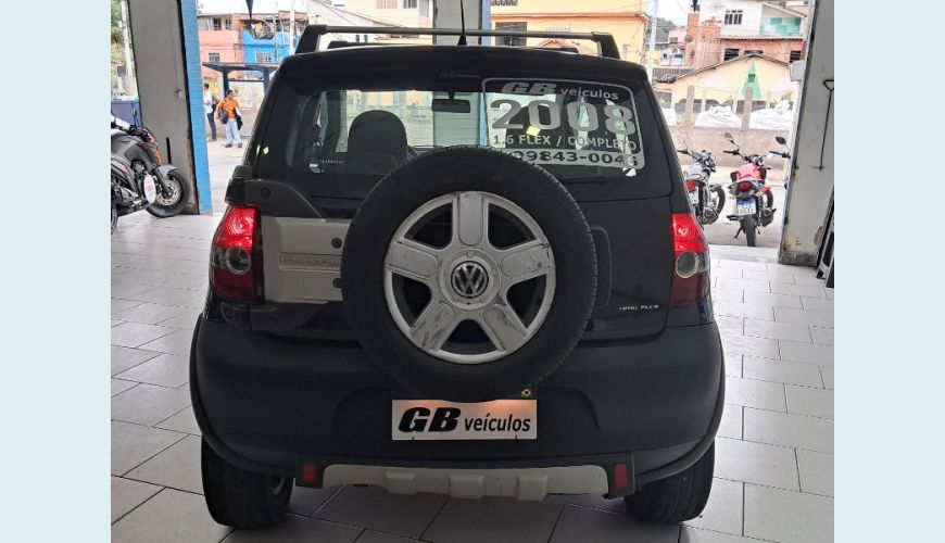 VOLKSWAGEN CROSSFOX 1.6 8V FLEX MANUAL 4P - PRETO - 2008 Foto 7 (Grande)