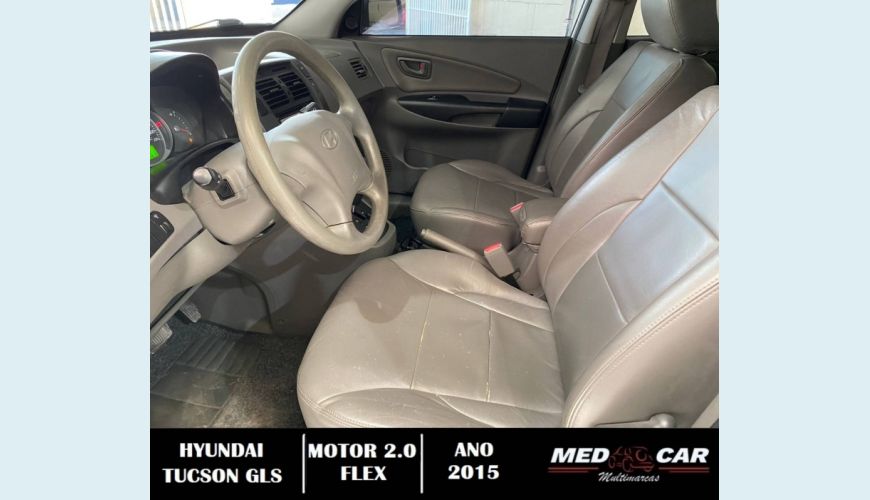 HYUNDAI TUCSON 2.0 MPFI GLS 16V 143CV 2WD FLEX 4P AUT. - BRANCO - 2015 Foto 8 (Grande)