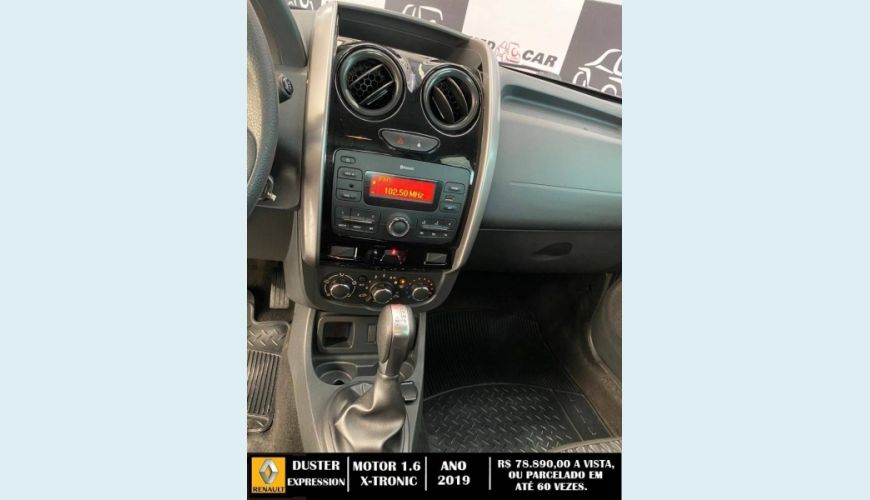 RENAULT DUSTER 1.6 16V SCE FLEX EXPRESSION X-TRONIC - PRATA - 2019 Foto 8 (Grande)