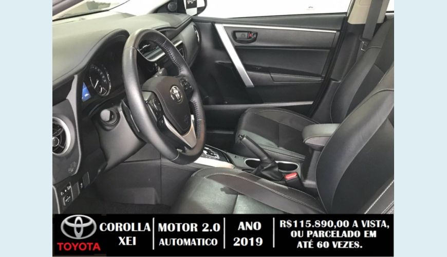 TOYOTA COROLLA 2.0 XEI 16V FLEX 4P AUT. - PRATA - 2019 Foto 8 (Grande)