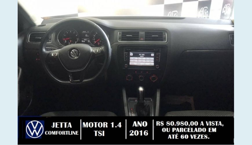 VOLKSWAGEN JETTA 1.4 16V TSI COMFORTLINE 4P TIPTRONIC - BRANCO - 2016 Foto 8 (Grande)