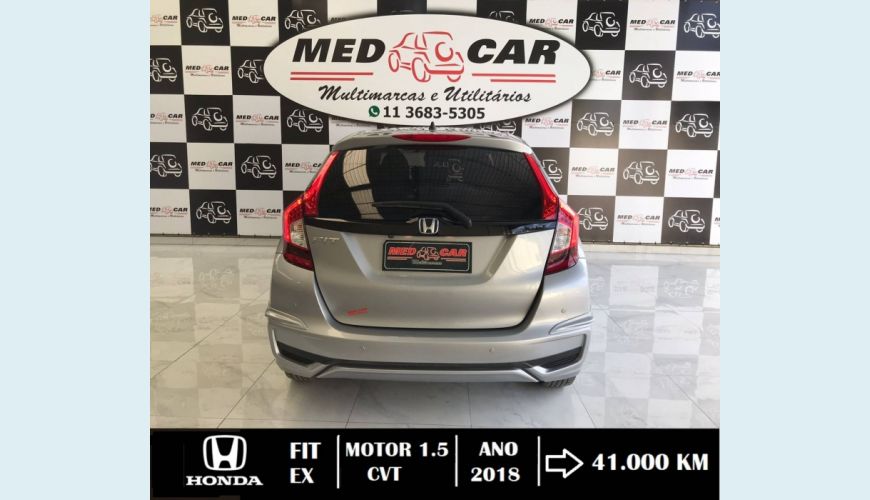 HONDA FIT 1.5 EX 16V FLEX 4P AUT. - CINZA - 2018 Foto 8 (Grande)