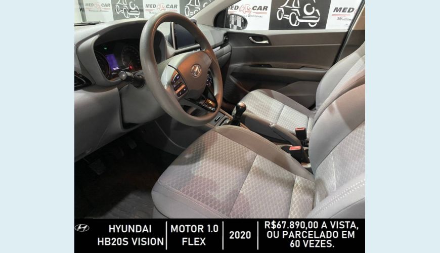 HYUNDAI HB 20S 1.0 12V FLEX VISION MANUAL - PRETO - 2020 Foto 8 (Grande)