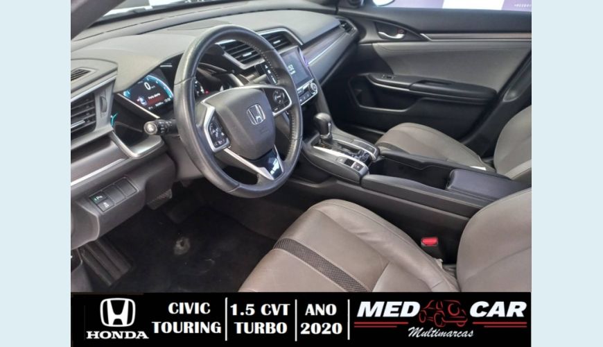 HONDA CIVIC 1.5 16V TURBO TOURING 4P CVT - AZUL - 2020 Foto 8 (Grande)