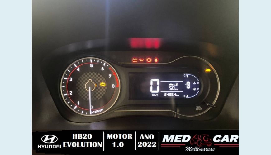 HYUNDAI HB 20 1.0 12V FLEX EVOLUTION MANUAL - PRATA - 2022 Foto 8 (Grande)