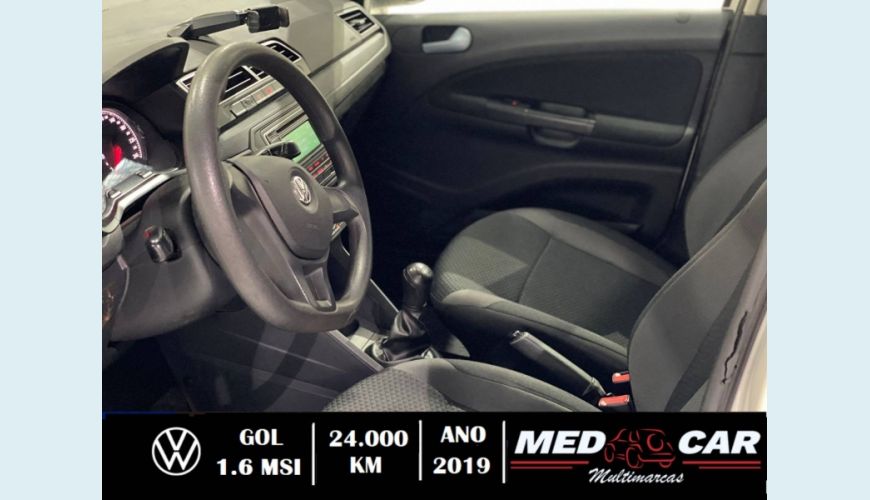 VOLKSWAGEN GOL 1.6 MSI TOTALFLEX 4P MANUAL - BRANCO - 2019 Foto 8 (Grande)