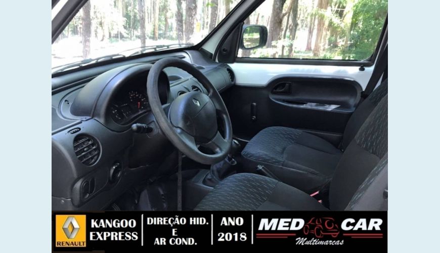 RENAULT KANGOO 1.6 EXPRESS 16V FLEX 3P MANUAL - BRANCO - 2018 Foto 8 (Grande)