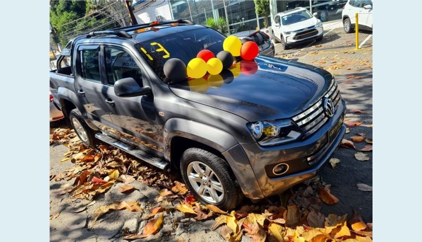 VOLKSWAGEN AMAROK 2.0 TRENDLINE 4X4 CD 16V TURBO INTERCOOLER DIESEL 4P AUT. - CINZA - 2013 Foto 8 (Grande)