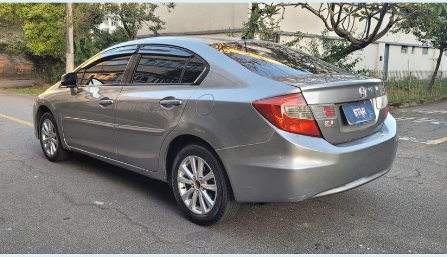 HONDA CIVIC LXS - CINZA - 2013 Foto 8 (Grande)
