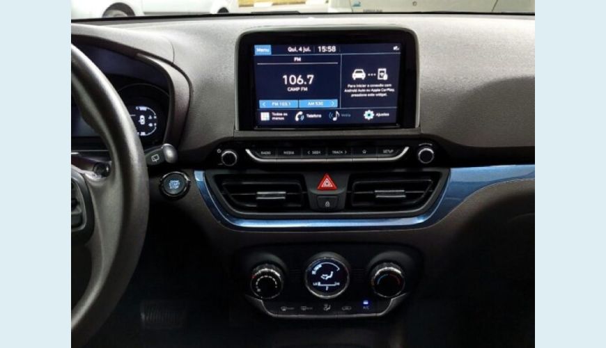 HYUNDAI HB 20 1.0 UNIQUE 12V FLEX 4P MANUAL - PRETO - 2019 Foto 8 (Grande)