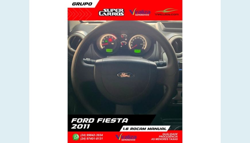FORD FIESTA - CINZA - 2011 Foto 8 (Grande)