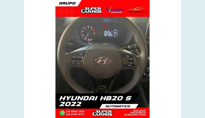 HYUNDAI HB 20S - BRANCO - 2022 Foto 8 (Grande)