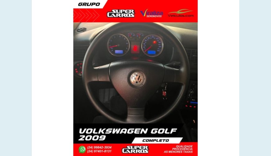 VOLKSWAGEN GOLF - PRATA - 2009 Foto 8 (Grande)