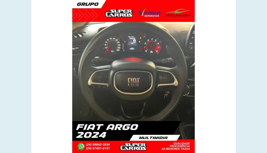 FIAT ARGO - BRANCO - 2024 Foto 8 (Grande)