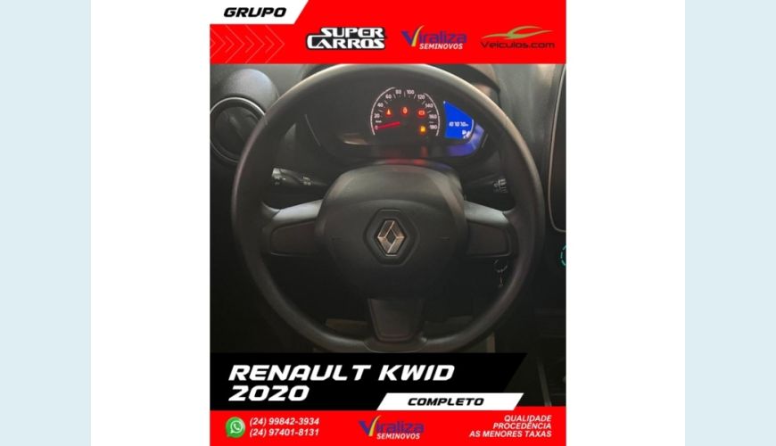RENAULT KWID - BRANCO - 2020 Foto 8 (Grande)