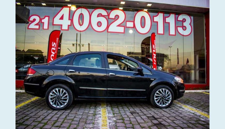 FIAT LINEA ABSOLUTE 1.8 16V DUALOGIC FLEX - PRETO - 2016 Foto 8 (Grande)