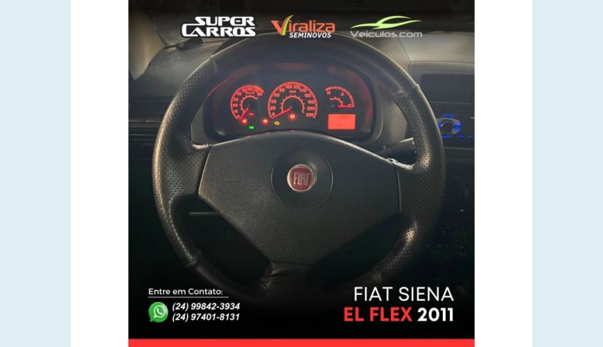FIAT SIENA - PRETO - 2011 Foto 8 (Grande)