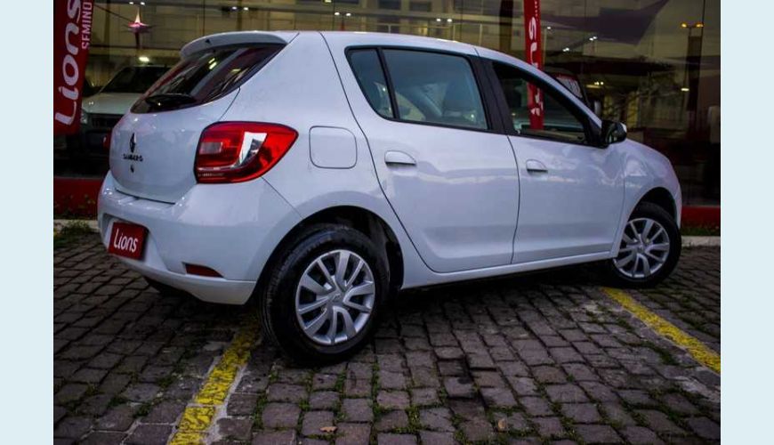 RENAULT SANDERO AUTHENTIQUE 1.0 12V SCE FLEX - BRANCO - 2018 Foto 8 (Grande)