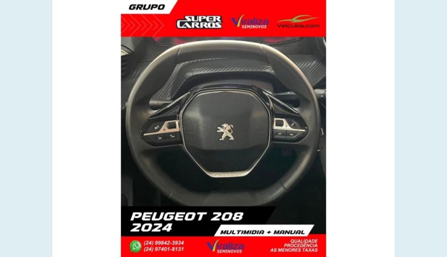 PEUGEOT 208 - BRANCO - 2024 Foto 8 (Grande)