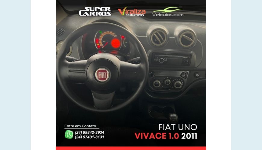 FIAT UNO - PRATA - 2011 Foto 8 (Grande)