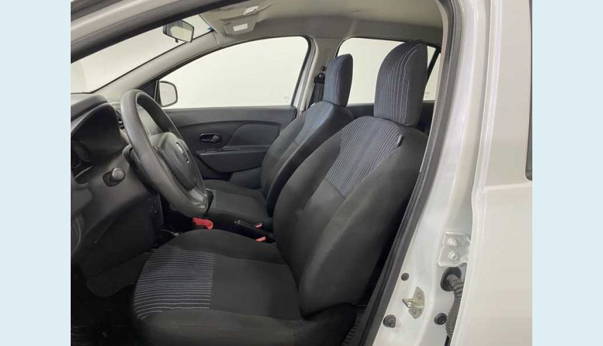 RENAULT LOGAN AUTHENTIQUE 1.0 12V SCE (FLEX) - BRANCO - 2020 Foto 8 (Grande)