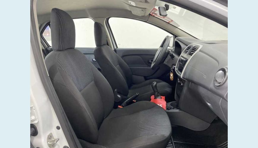 RENAULT LOGAN AUTHENTIQUE 1.0 12V SCE (FLEX) - BRANCO - 2020 Foto 8 (Grande)