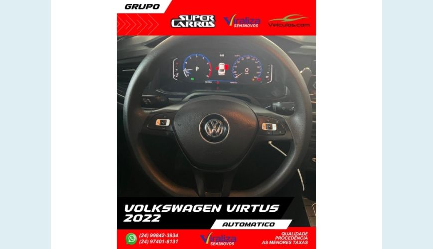 VOLKSWAGEN VIRTUS - PRETO - 2022 Foto 8 (Grande)