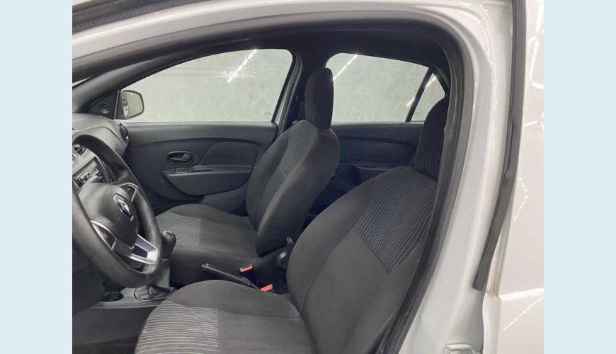 RENAULT LOGAN LIFE 1.0 12V SCE (FLEX) - BRANCO - 2021 Foto 8 (Grande)