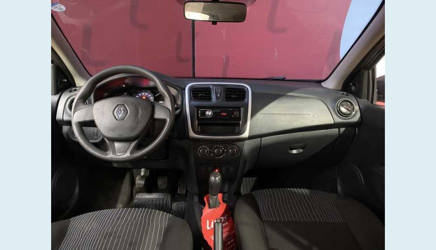 RENAULT RENAULT LOGAN AUTHENTIQUE 1.0 12V FLEX MANUAL 4P - PRATA - 2018 Foto 8 (Grande)