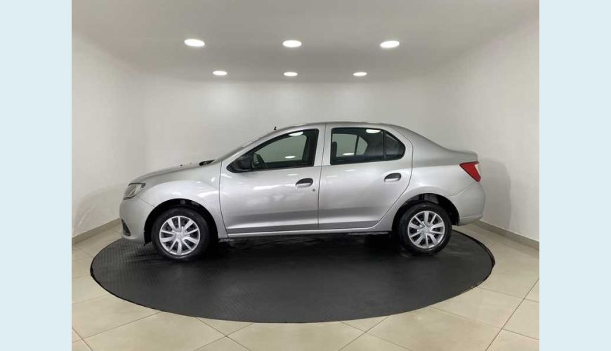 RENAULT LOGAN AUTHENTIQUE 1.0 12V SCE FLEX MANUAL 4P - PRATA - 2018 Foto 8 (Grande)