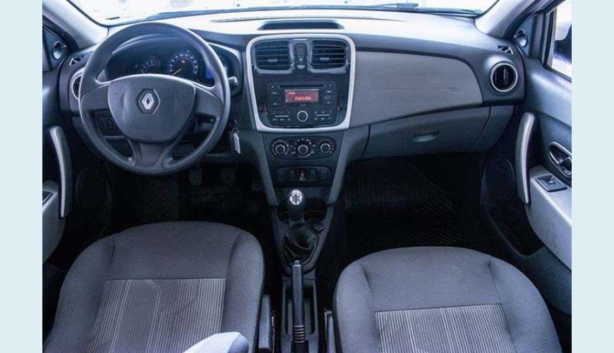 RENAULT RENAULT LOGAN AUTHENTIQUE 1.0 12V FLEX MANUAL 4P - BRANCO - 2020 Foto 8 (Grande)